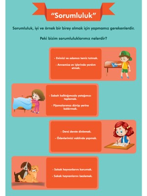 Okularenkkat Değerler Eğitimi Afişi Sorumluluk