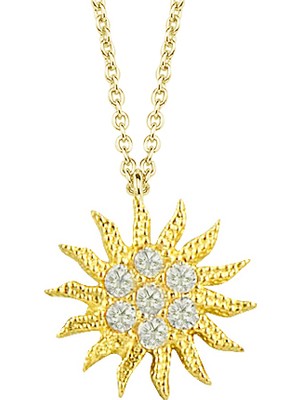 AltınSepeti Altın Sarı Güneş Kolye AS1397KL