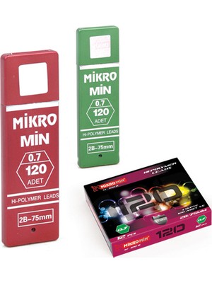 Mikro Mikro M-120 75 Mm. 2B 0.7 Mm. Min 120' Li Versatil Kalem Ucu