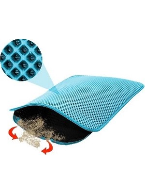 Mia Pet Elekli Kedi Tuvalet Önü Paspası 60 x 45 cm