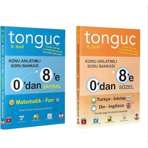 Tonguç Akademi 8. Sınıf 0`Dan 8`E Konu Anlatımlı Soru Bankası Seti