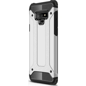 Samsung Galaxy Note 9 Kılıf Rugged Armor Gümüş