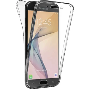 Samsung Galaxy J7 Prime 2 Kılıf 6 Tarafı Tam Full Koruma 360 Clear Soft Şeffaf