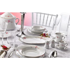 83 Parça 12 Kişilik Rosy Yemek Takımı