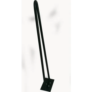 Wooden Gold Doğal Sehpa Kütük Sehpa Kütük Masa Metal Ayak Firkete Ayak 35 Cm Siyah