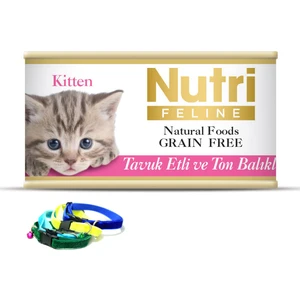 Nutri Feline Tahılsız Tavuk Etli Yetişkin Kedi Konservesi 85gr