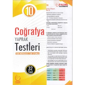 Palme Yayıncılık 10. Sınıf Coğrafya Yaprak Testleri