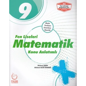Palme Yayıncılık 9. Sınıf Fen Liseleri Matematik Konu Kitabı