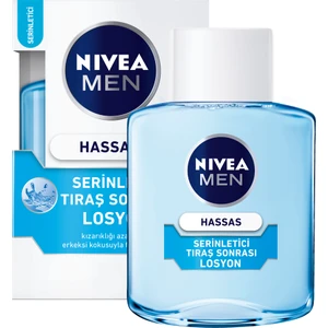 NIVEA Men Hassas Serinletici Tıraş Sonrası Losyon 100ml; Hassas Ciltler;Alkolsüz Formül; Hızlı Emilir