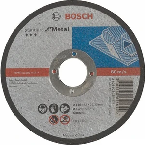 - Standard Seri Metal İçin Düz Kesme Diski (Taş) - A 30 S Bf, 115 Mm, 22,23 Mm, 2,5 Mm
