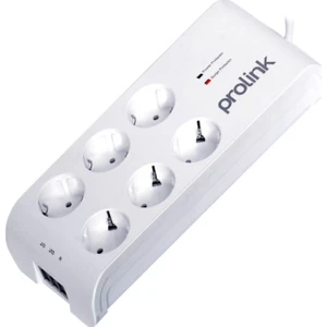 Prolink PR-SP06T 6'lı Akım Korumalı Priz 3600j 1.5mt
