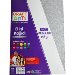 Craft And Arts Simli Fon Kartonu(El İşi Kağıdı) 10 Renk