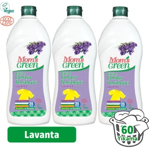 Mom's Green Bitkisel Çamaşır Deterjanı 1 Lt - Lavanta3’lü Set