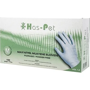 Mavi Nitril Eldiven Pudrasız M