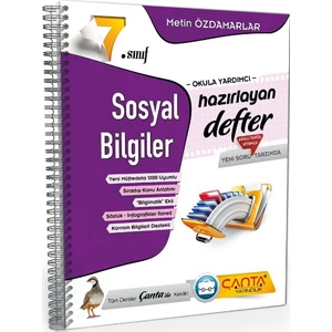 Çanta Yayınları 7.Sınıf Sosyal Bilgiler Hazırlayan Defter - Metin Özdamarlar