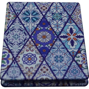 Gift Home Dikdörtgen Cep Ve Çanta Makyaj Aynası - Çini Desenli