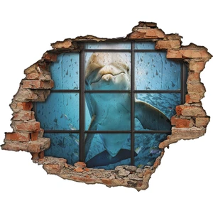 Yunus, Deniz Ve Kırık Cam 3D Görünümlü Duvar Sticker