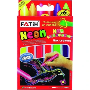 Neon Wax Crayon 6 Renk Jumbo Boya