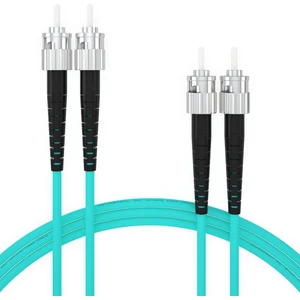 F/O OM3 ST-ST Duplex Fiber Optik Patchcord Multimode Kablo 1 m