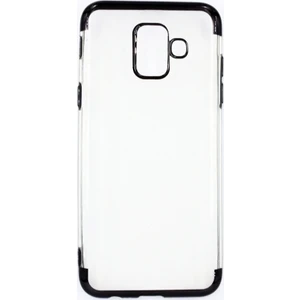 Case 4U Samsung Galaxy A6 2018 Kılıf Silikon Arka Kapak - Glitter - Siyah