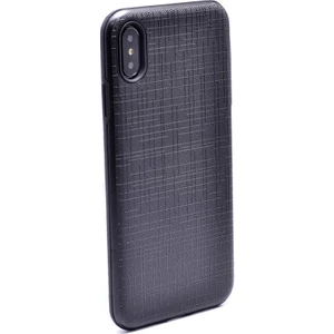 Case 4U Apple iPhone XS Max Kılıf Darbeye Dayanıklı Sert Silikon Arka Kapak - Çizgili YouYou - Siyah