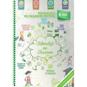 8. Sınıflar İçin Teknoloji Ve Tasarım Defteri