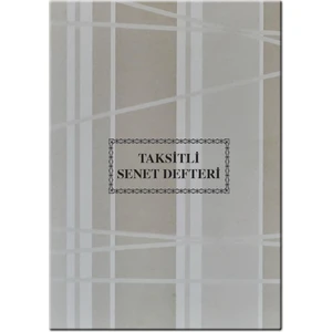 Taksitli Senet Defteri 200 Yaprak Kroma Kapak