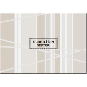Ücretli İzin Defteri 40 Yaprak 20x28