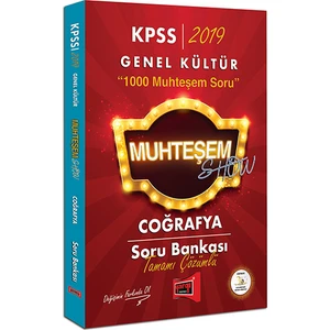Yargı Yayınevi 2019 KPSS Muhteşem Show Coğrafya Tamamı Çözümlü Soru Bankası