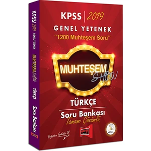 Yargı Yayınevi 2019 KPSS Muhteşem Show Türkçe Tamamı Çözümlü Soru Bankası
