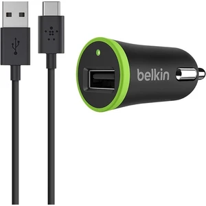 Type-C USB Araç Şarj Cihazı + USB-C Kablo Siyah