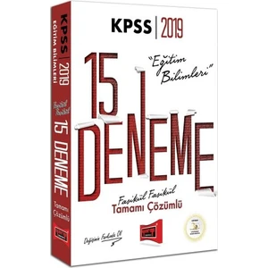 Yargı Yayınevi 2019 KPSS Eğitim Bilimleri Fasikül Fasikül Tamamı Çözümlü 15 Deneme
