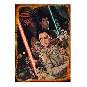 Ahşap Tablo Star Wars  Poster