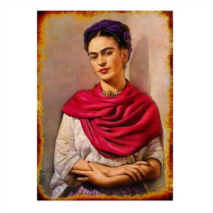 Ahşap Tablo Frida kahlo