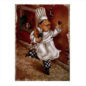 Ahşap Tablo Şef aşçı