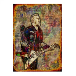 Ahşap Tablo Metallica James hetfield