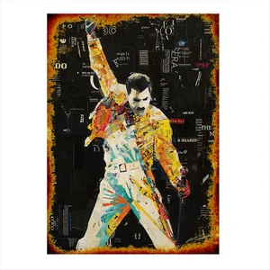 Ahşap Tablo Freddie Mercury