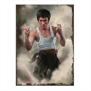 Ahşap Tablo Bruce Lee