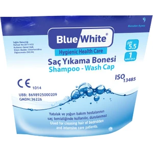 Blue White Saç Yıkama Bonesi