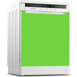 Tilki Dünyası Bulaşık Makinesi Kapak Kaplama Sticker 531 Lime Yeşil