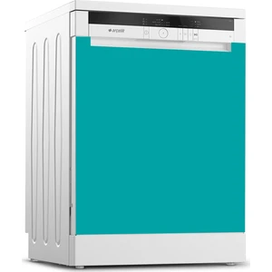 Tilki Dünyası Bulaşık Makinesi Kapak Kaplama Sticker 535 Deniz Mavisi