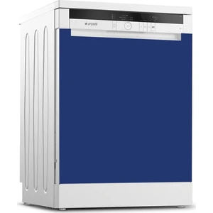 Tilki Dünyası Bulaşık Makinesi Kapak Kaplama Sticker 528 Çivit Mavisi
