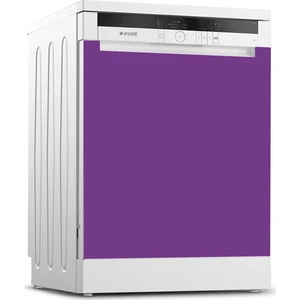 Tilki Dünyası Bulaşık Makinesi Kapak Kaplama Sticker 522 Menekşe