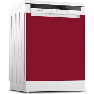 Tilki Dünyası Bulaşık Makinesi Kapak Kaplama Sticker 513 Bordo