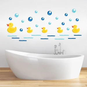 Tilki Dünyası Sevimli Ördekler Duşakabin ve Banyo Sticker