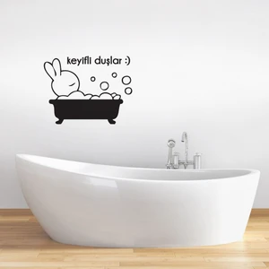 Tilki Dünyası Keyifli Duşvar Duşakabin ve Banyo Sticker