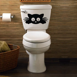 Tilki Dünyası Kedicik Klozet Kapağı ve Banyo Sticker