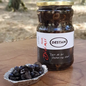 Zeytin Ana Dilimli Siyah Zeytin 400gr Cam Kavanoz