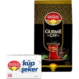 Gurme Siyah Çay 1000 gr + Doğuş Küp Şeker 750 gr