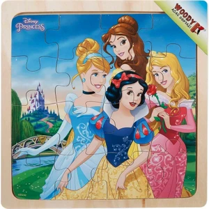 Disney Prensesler 16 Parça Puzzle Ahşap Oyuncak Yapboz Şato